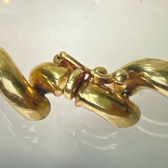 Vintage 14K Italy Gold San Marcos Macaroni Bracelet - Picture 4 of 13